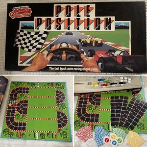 Vintage 1983 Parker Brothers Pole Position Auto Racing Board Game Complete